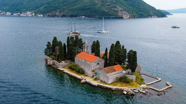 A view of the Bay of Kotor in Montenegro